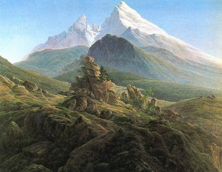 Caspar David Friedrich Der Watzmann oil painting picture